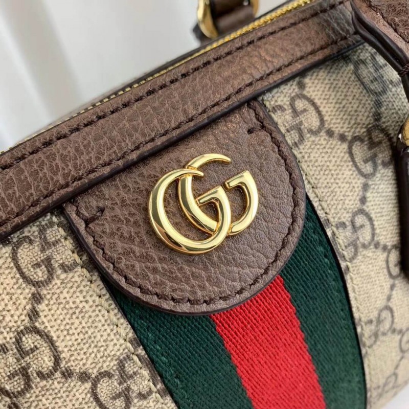 Gucci Ophidia GG Bolsa de mango superior mediana 524532 Café-7