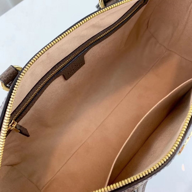 Gucci Ophidia GG Bolsa de mango superior mediana 524532 Café-8