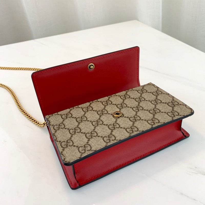 Gucci GG Supreme Mini Bolsa con cerezas PM 481291-4