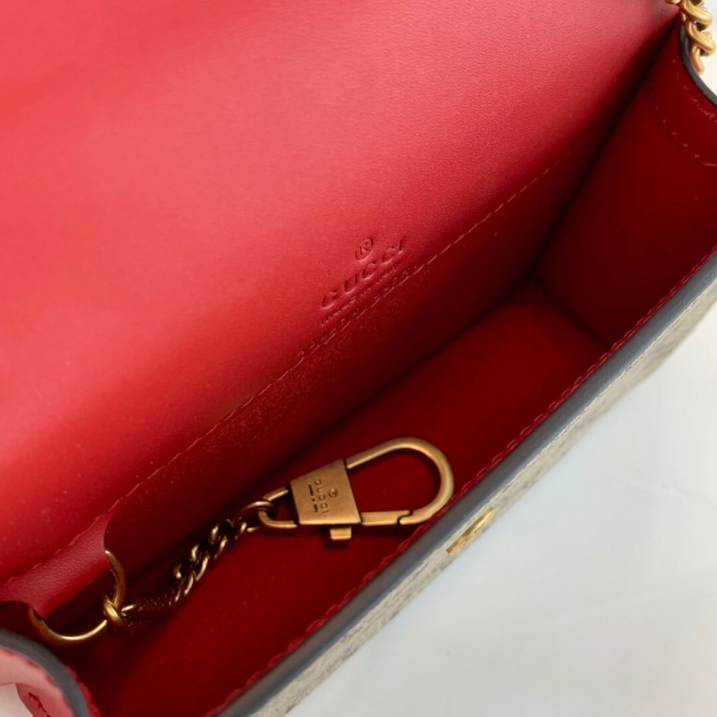 Gucci GG Supreme Mini Bolsa con cerezas PM 481291-7