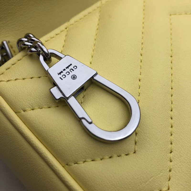 Gucci GG Marmont Matelasse Super Mini Bolsa 476433-6