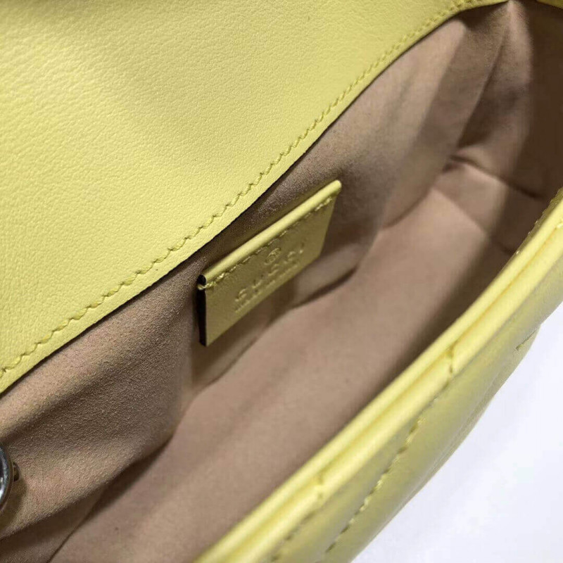 Gucci GG Marmont Matelasse Super Mini Bolsa 476433-9