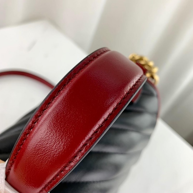 Gucci GG Marmont Small Top Many Bolsa 498110 Negro-7
