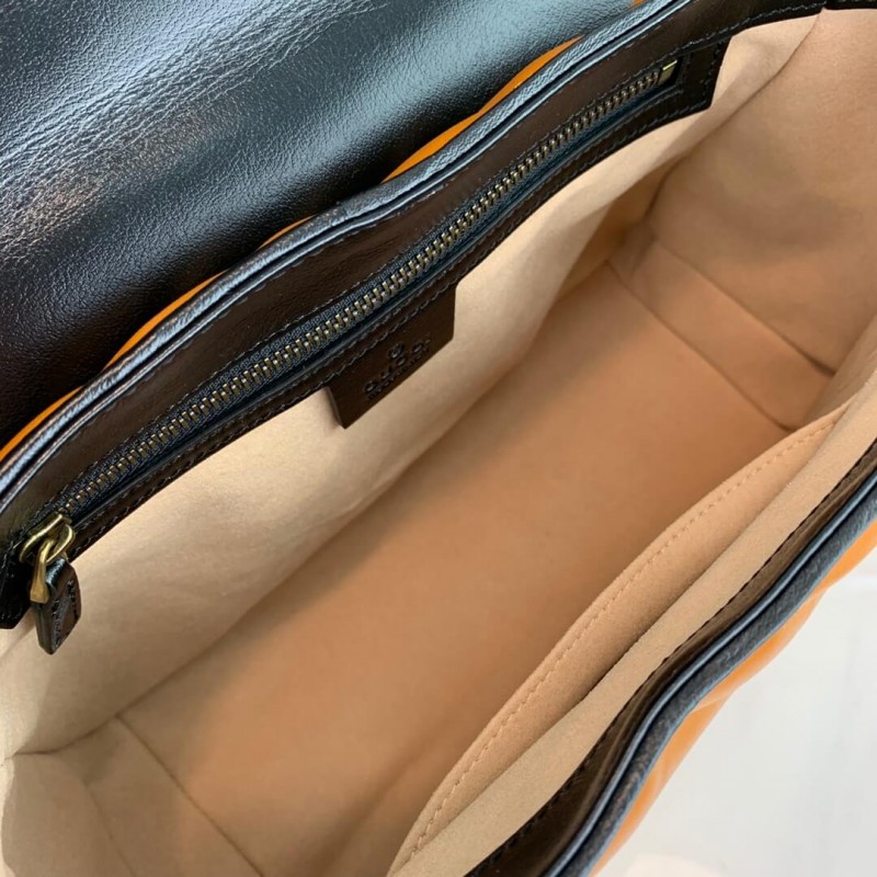 Gucci GG Marmont Small Top Many Bolsa 498110 Cognac-8