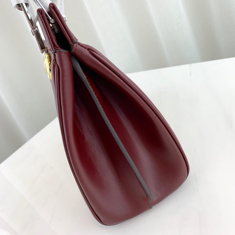Gucci zumi de cuero liso bolso de mango superior 569712-3