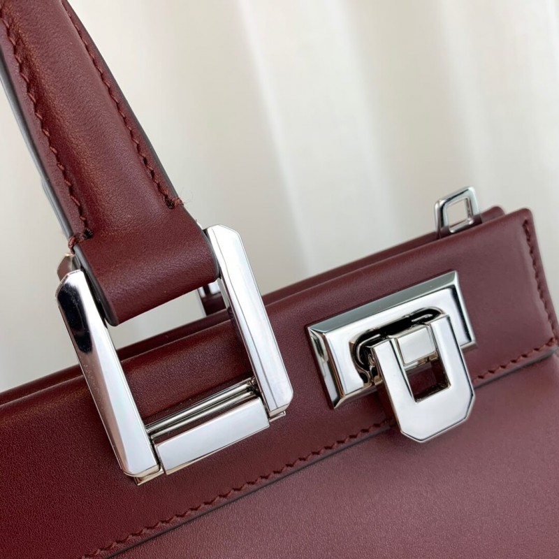 Gucci zumi de cuero liso bolso de mango superior 569712-5