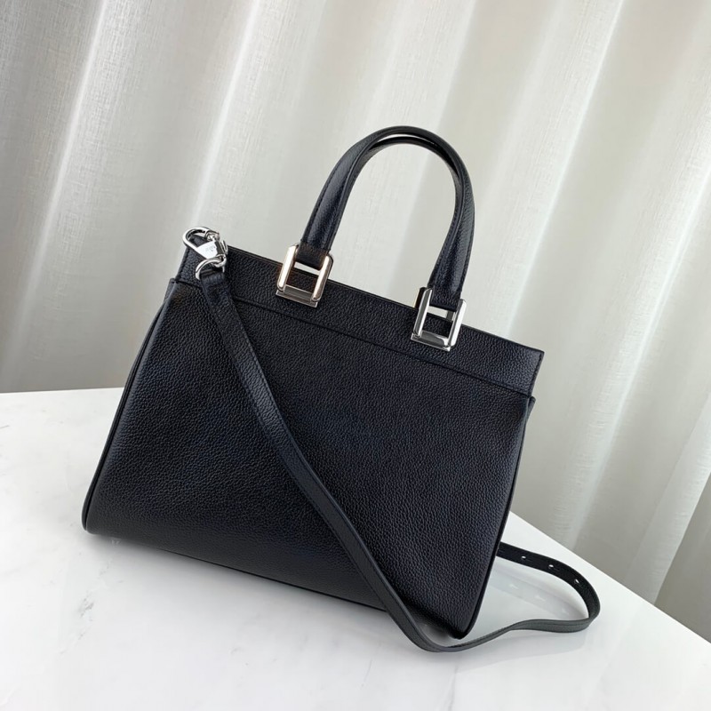 Gucci zumi cuero granuloso bolso de mango superior 569712-2