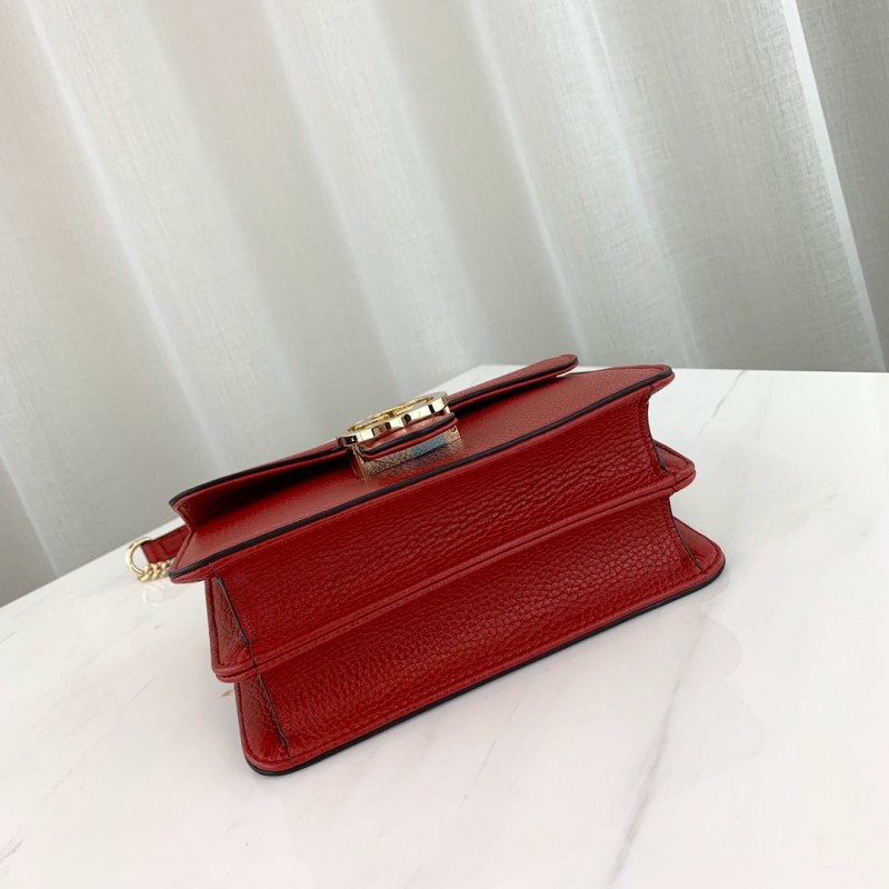 Bolso de cuerpo de cuero de la cadena de enclavamiento de Gucci 510304-12