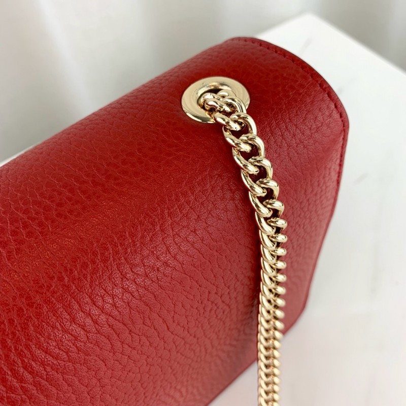Bolso de cuerpo de cuero de la cadena de enclavamiento de Gucci 510304-14