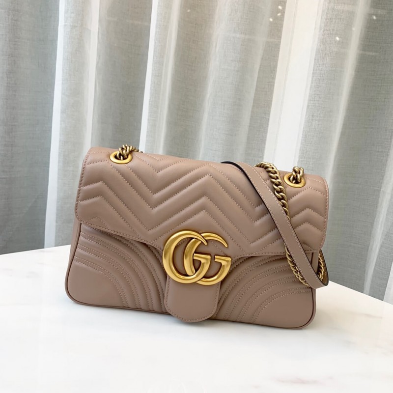 Gucci GG Marmont Medium Matelasse Shoulder Bolsa 443496-1