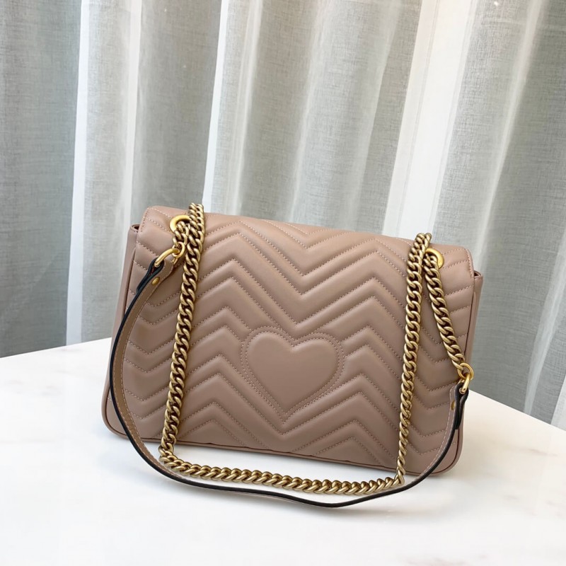 Gucci GG Marmont Medium Matelasse Shoulder Bolsa 443496-2