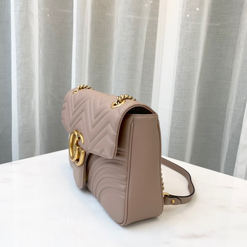 Gucci GG Marmont Medium Matelasse Shoulder Bolsa 443496-3