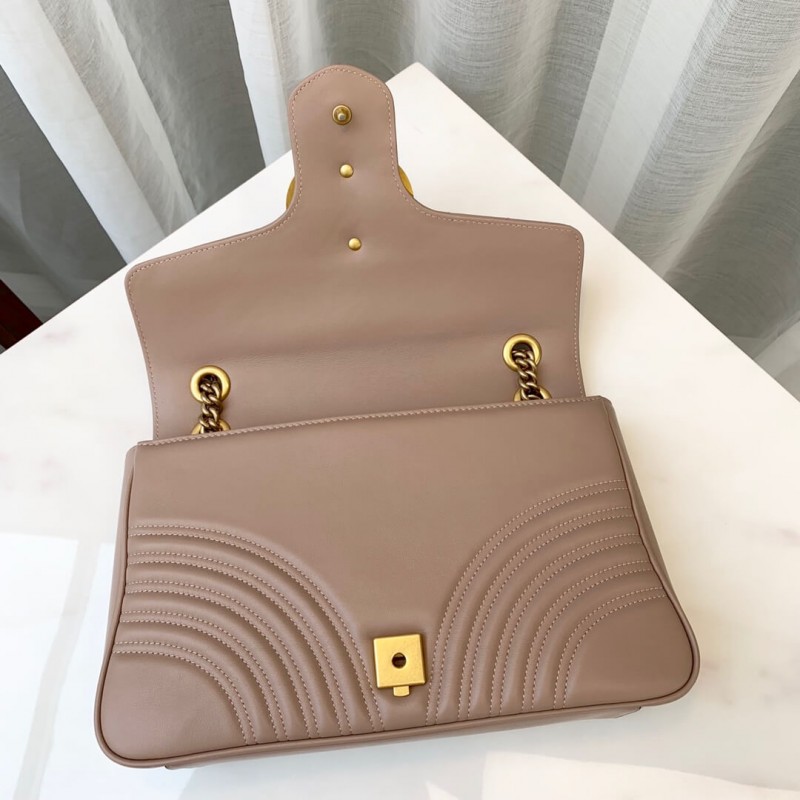 Gucci GG Marmont Medium Matelasse Shoulder Bolsa 443496-5