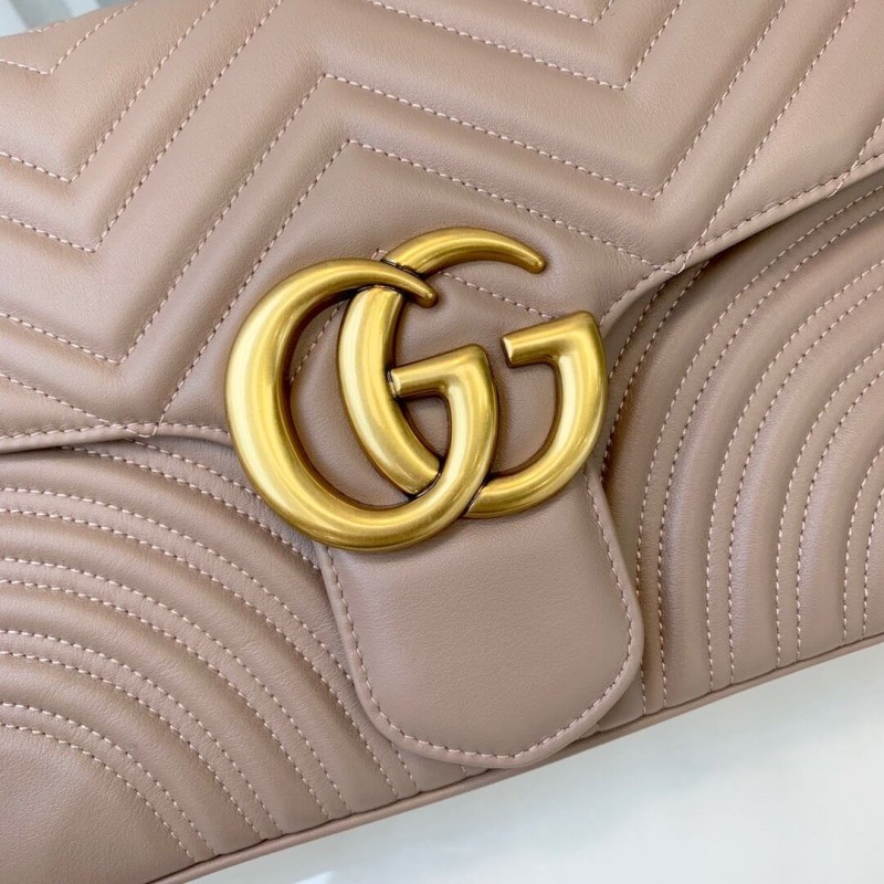 Gucci GG Marmont Medium Matelasse Shoulder Bolsa 443496-6