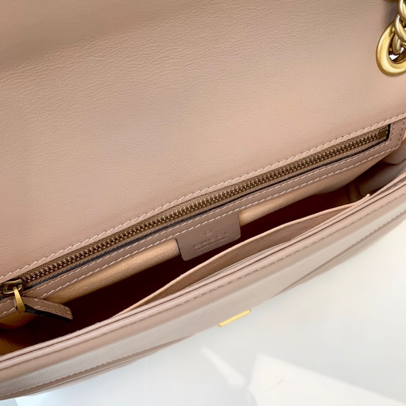 Gucci GG Marmont Medium Matelasse Shoulder Bolsa 443496-8