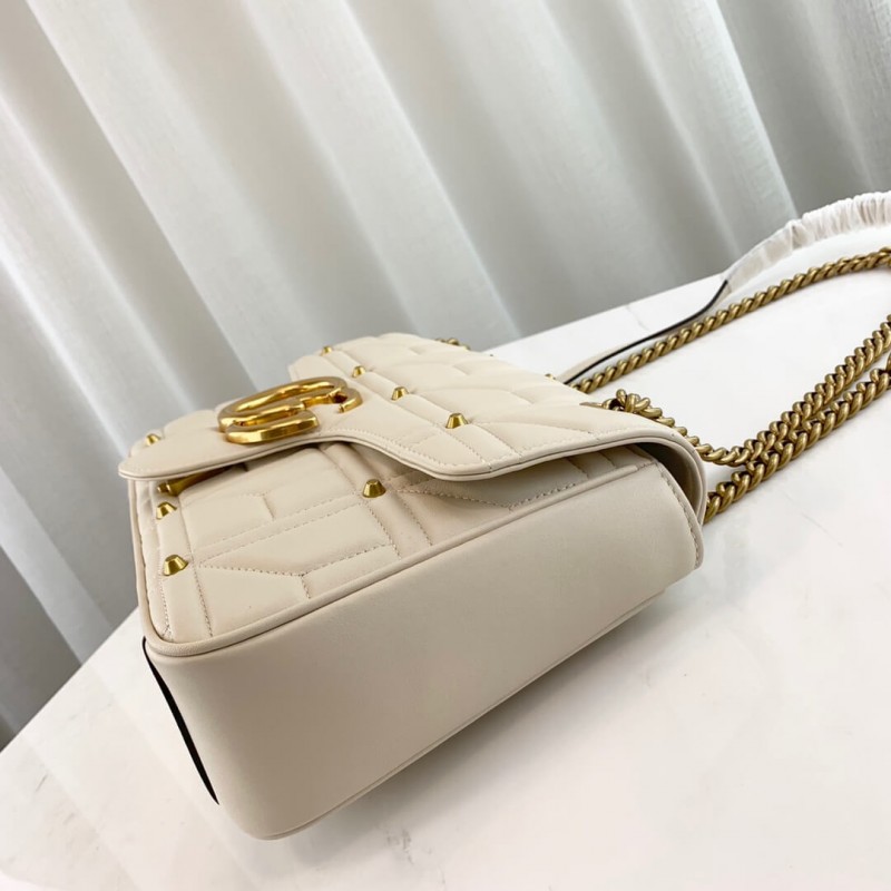 Gucci GG Bolso de hombro Matelasse con pernos 443496-7