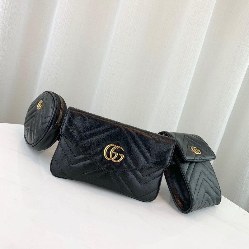 Gucci GG Bolsa de cinturón Matelasse Matelasse 524597-1