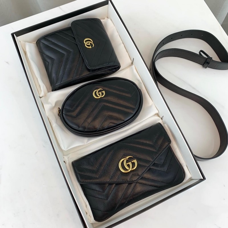 Gucci GG Bolsa de cinturón Matelasse Matelasse 524597-3