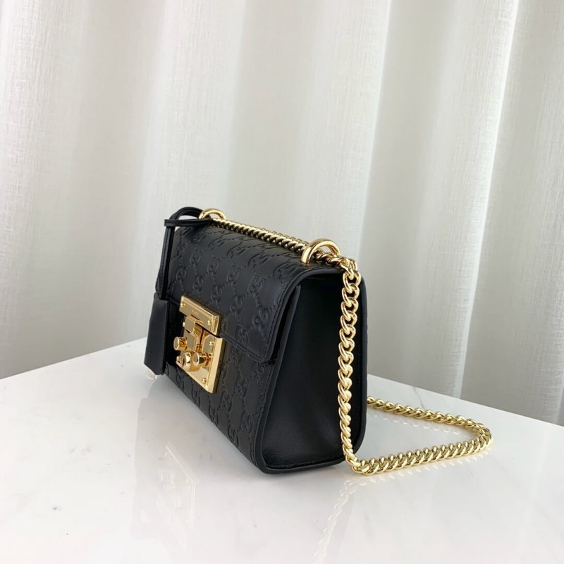 Gucci candado pequeño Gucci Signature Shoulder Bolse 409487-2
