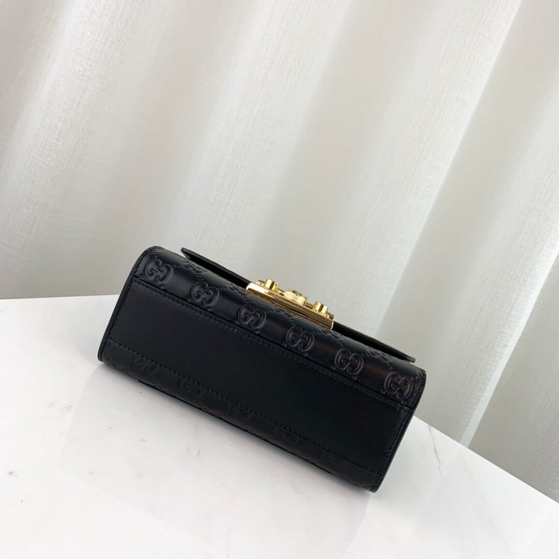 Gucci candado pequeño Gucci Signature Shoulder Bolse 409487-4
