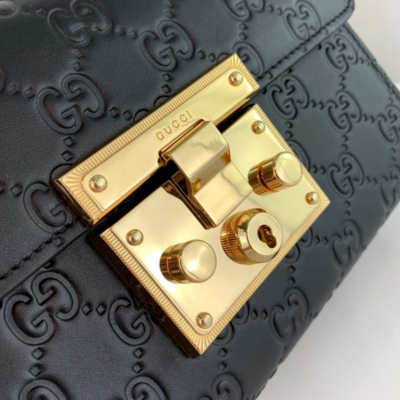 Gucci candado pequeño Gucci Signature Shoulder Bolse 409487-5