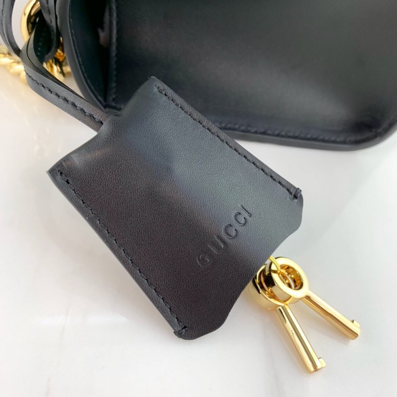 Gucci candado pequeño Gucci Signature Shoulder Bolse 409487-6
