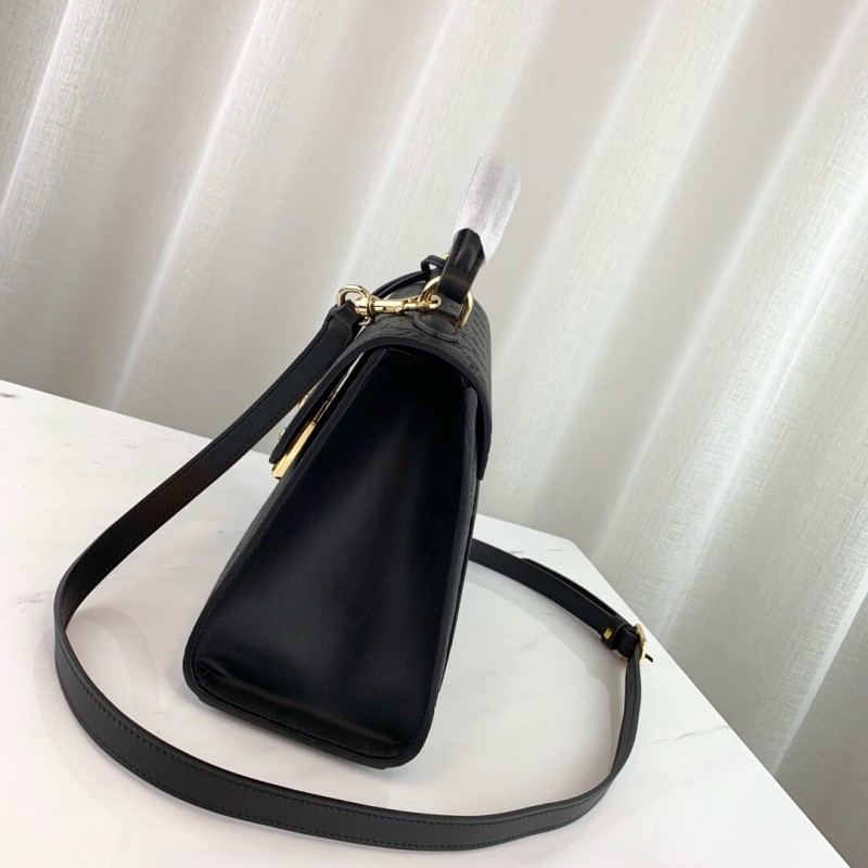 Gucci Cadlet Pequeña bolsa de mango superior de firma Gucci 453188-3