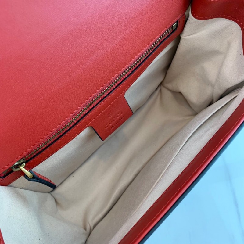 Bolso de hombro de Gucci Queen Margaret 476542 azul/rojo/blanco-9