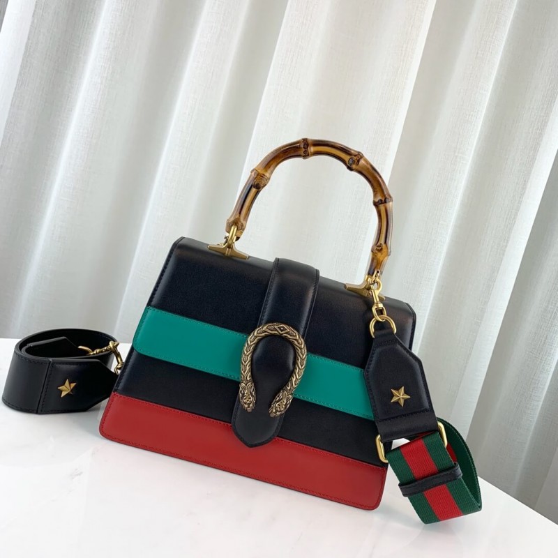 Gucci Dionysus Bolsa de mango superior media 448075 Azul/Verde/Rojo-1