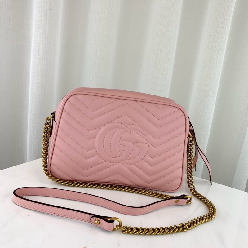 Gucci GG Marmont Medium Matelasse Shoulder Bolsa 443499-2