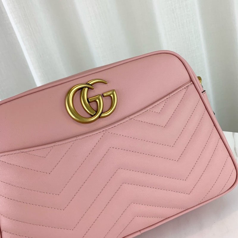 Gucci GG Marmont Medium Matelasse Shoulder Bolsa 443499-5