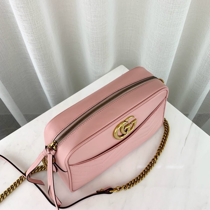 Gucci GG Marmont Medium Matelasse Shoulder Bolsa 443499-6