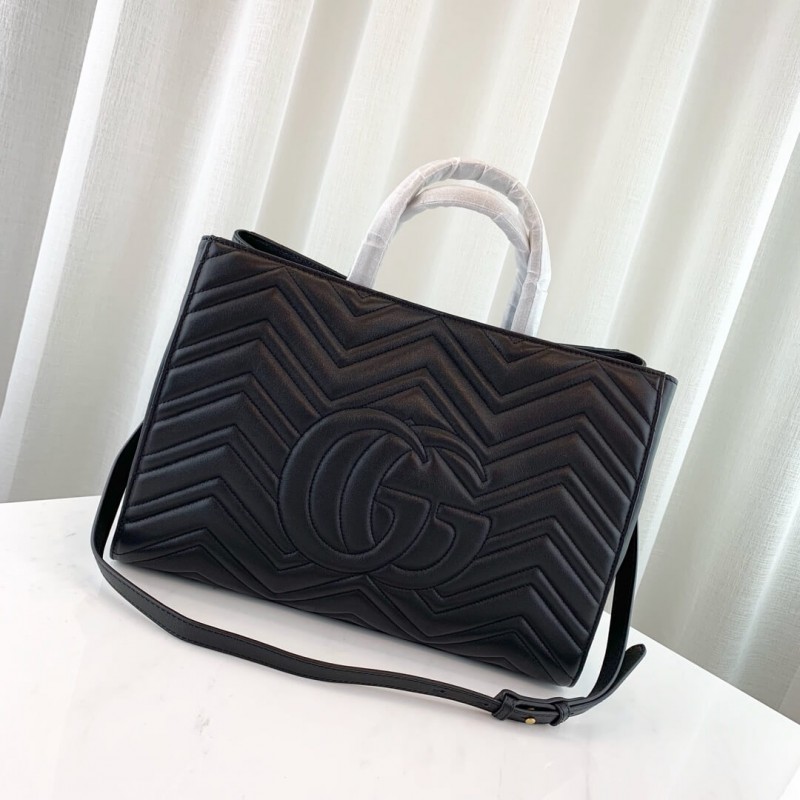 Gucci GG Marmont Media Matelasse Top Many Bolsa 443505-2