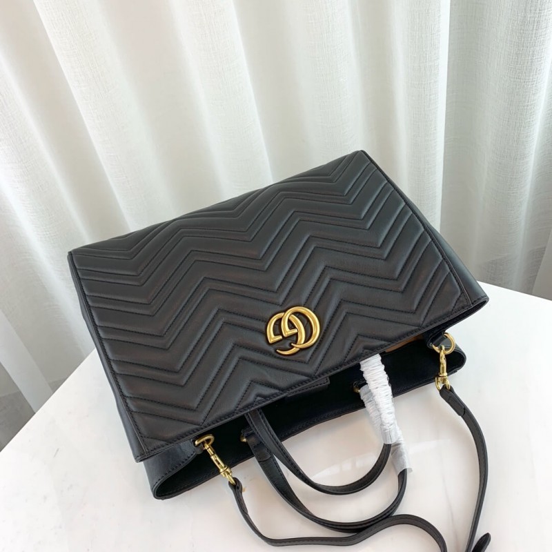 Gucci GG Marmont Media Matelasse Top Many Bolsa 443505-3