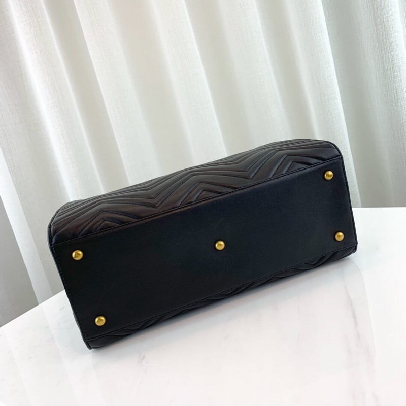 Gucci GG Marmont Media Matelasse Top Many Bolsa 443505-4