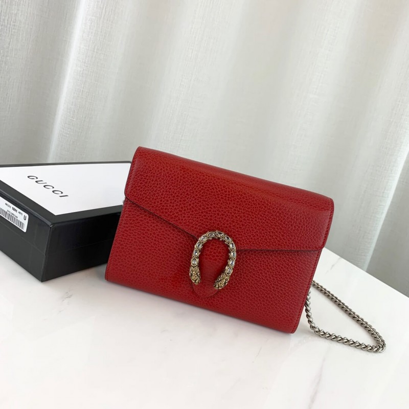 Gucci Dionysus de cuero mini cadena Bolsa 401231-1