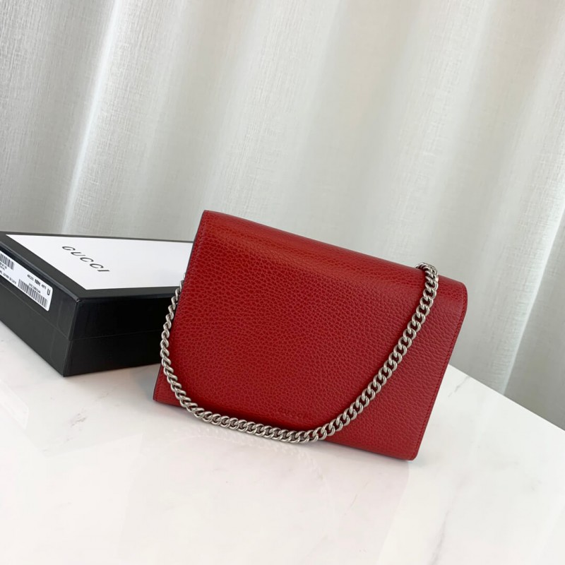 Gucci Dionysus de cuero mini cadena Bolsa 401231-2