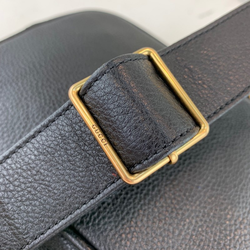 bolso de hombro de cuero estampado de Gucci 574803-7
