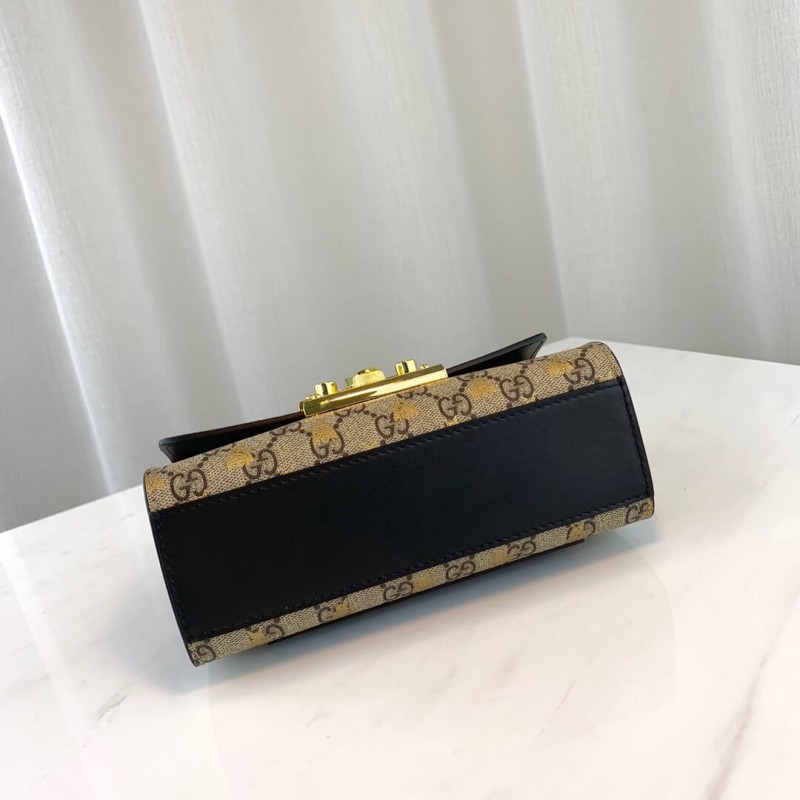Gucci candado pequeño GG Bees Shoulder Bolsa 409487-8