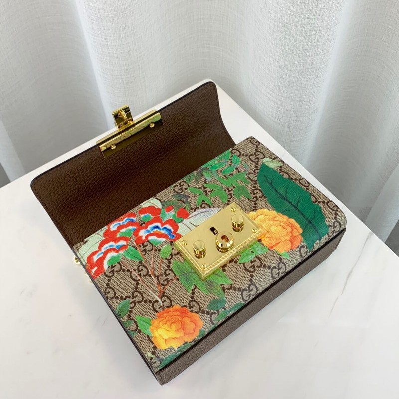Gucci candado pequeño Gucci Tian Shoulder Bolsa 409487-7