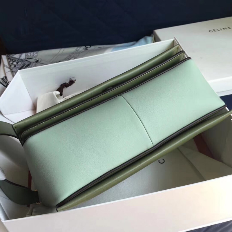 Bolsa de hombro medio de marco Celine 180263 verde/verde claro-5