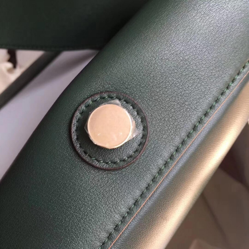 Bolso de hombro medio de marco Celine 180263 verde oscuro/verde claro-8