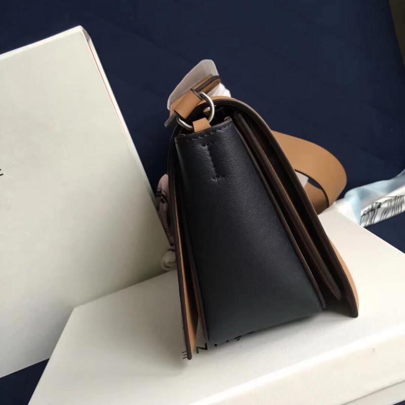 Bolso de hombro medio de marco Celine 180263 marrón/negro-5