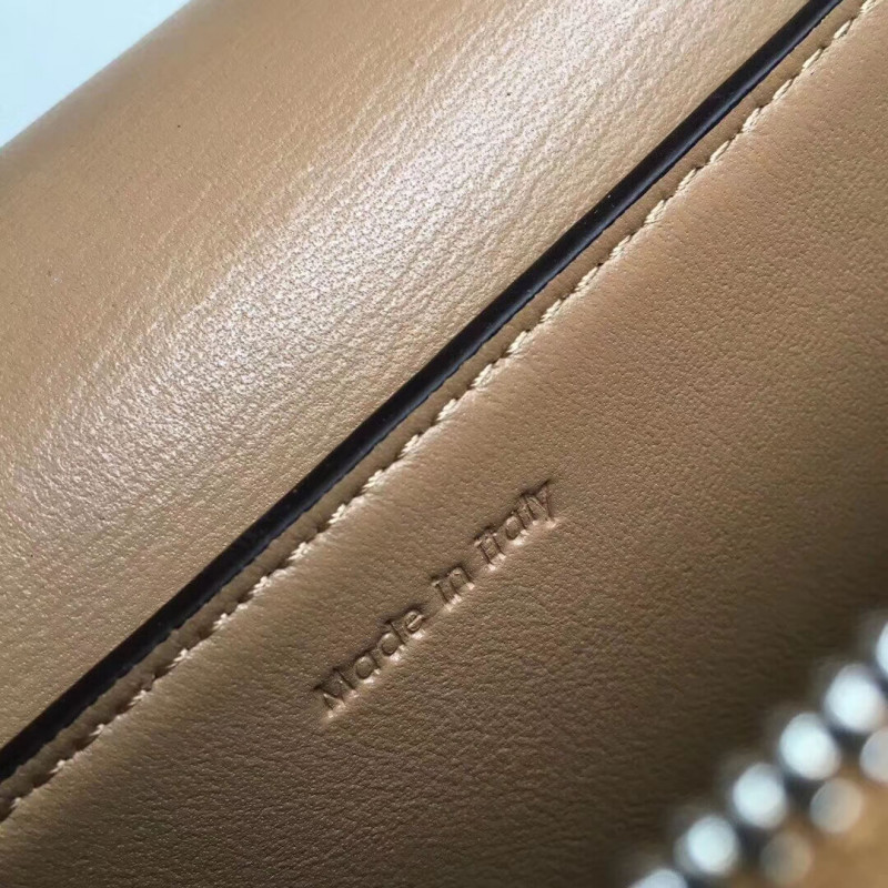 Bolso de hombro medio de marco Celine 180263 marrón/negro-8