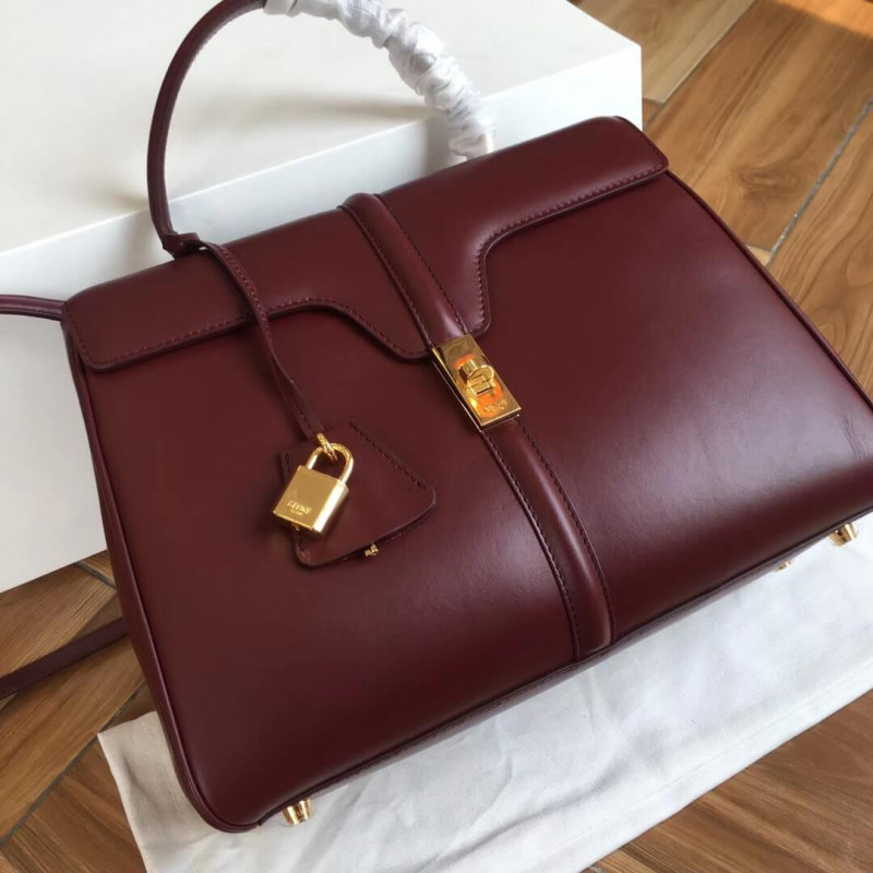 Bolsa Celine Medium 16 en Satined Becerro 187373-2