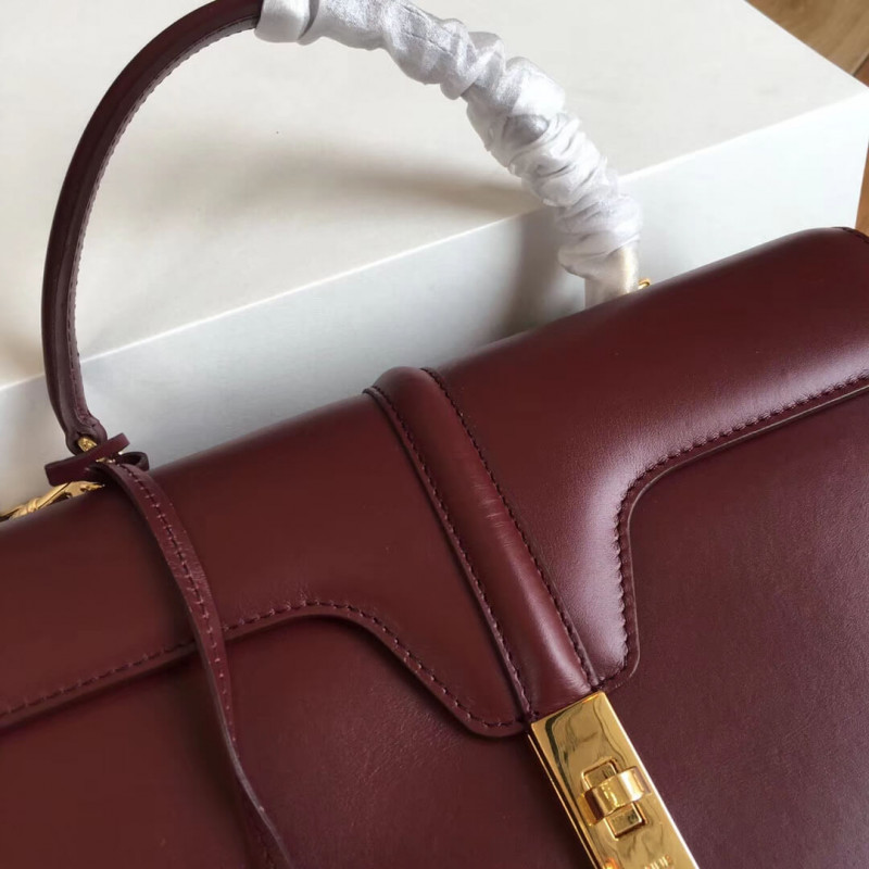 Bolsa Celine Medium 16 en Satined Becerro 187373-3