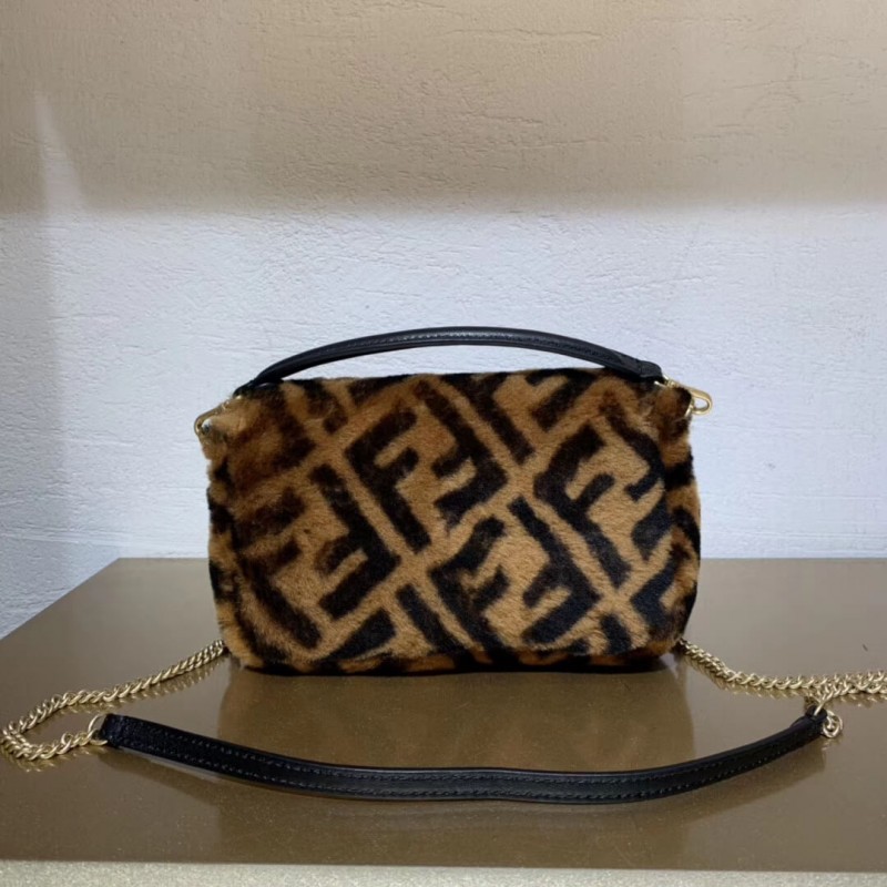 Fendi Sheepskin Mini Bolsauette Bolsa 8BS017-3