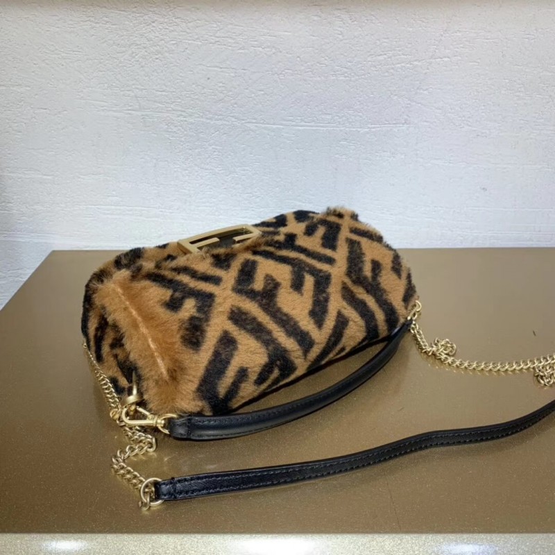 Fendi Sheepskin Mini Bolsauette Bolsa 8BS017-5