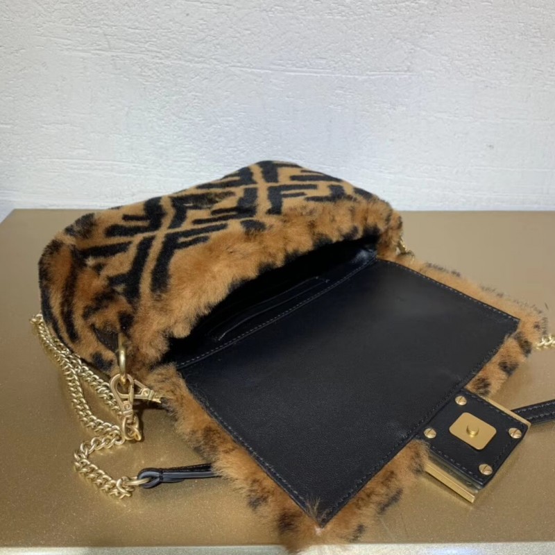 Fendi Sheepskin Mini Bolsauette Bolsa 8BS017-6