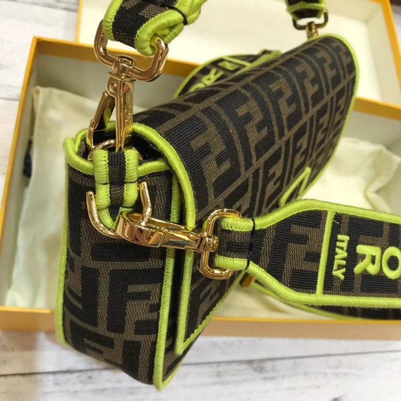 Fendi Roma Amor Fabric Bolsauette Bolsa 8Br600-5